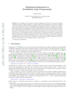 Explaining Explanations in Probabilistic Logic Programming