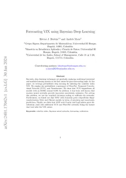 Forecasting VIX using Bayesian Deep Learning