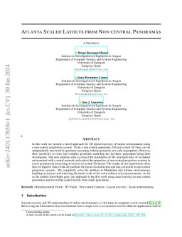 Atlanta Scaled layouts from non-central panoramas