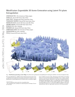 BlockFusion: Expandable 3D Scene Generation using Latent Tri-plane
  Extrapolation