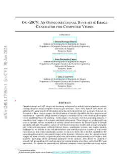 OmniSCV: An Omnidirectional Synthetic Image Generator for Computer
  Vision