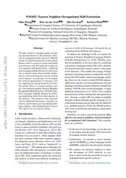 NNOSE: Nearest Neighbor Occupational Skill Extraction