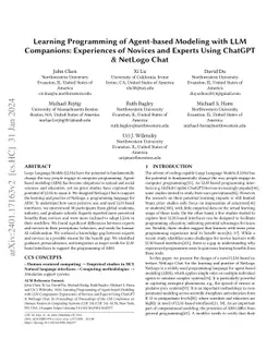 Learning Agent-based Modeling with LLM Companions: Experiences of
  Novices and Experts Using ChatGPT & NetLogo Chat
