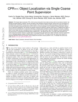 CPR++: Object Localization via Single Coarse Point Supervision