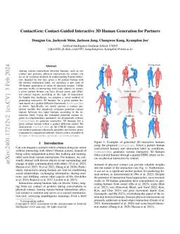 ContactGen: Contact-Guided Interactive 3D Human Generation for Partners