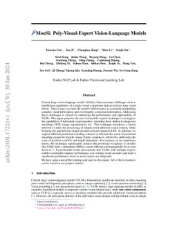 MouSi: Poly-Visual-Expert Vision-Language Models