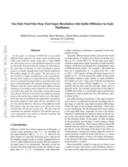You Only Need One Step: Fast Super-Resolution with Stable Diffusion via
  Scale Distillation
