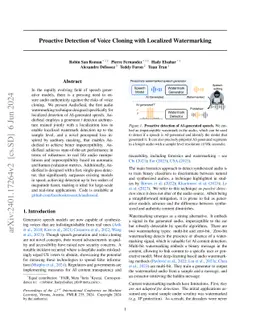 Proactive Detection of Voice Cloning with Localized Watermarking