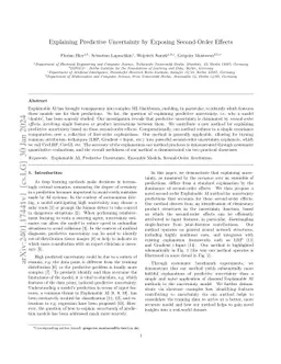Explaining Predictive Uncertainty by Exposing Second-Order Effects