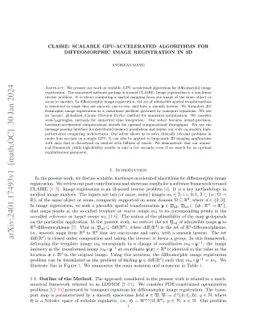 CLAIRE: Scalable GPU-Accelerated Algorithms for Diffeomorphic Image
  Registration in 3D