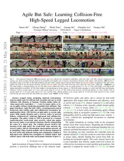 Agile But Safe: Learning Collision-Free High-Speed Legged Locomotion