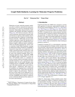 Graph Multi-Similarity Learning for Molecular Property Prediction