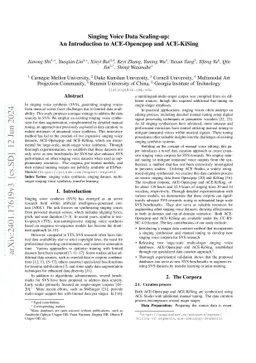 Singing Voice Data Scaling-up: An Introduction to ACE-Opencpop and
  ACE-KiSing