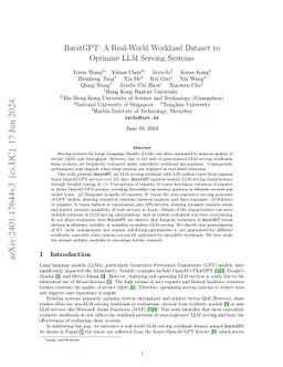 BurstGPT: A Real-world Workload Dataset to Optimize LLM Serving Systems