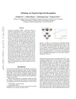 All Beings Are Equal in Open Set Recognition