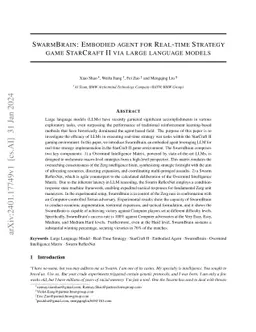 SwarmBrain: Embodied agent for real-time strategy game StarCraft II via
  large language models
