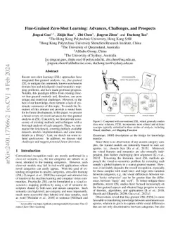 Fine-Grained Zero-Shot Learning: Advances, Challenges, and Prospects