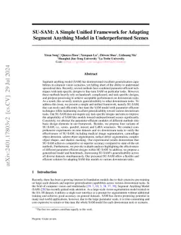 SimAda: A Simple Unified Framework for Adapting Segment Anything Model
  in Underperformed Scenes