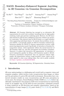 SAGD: Boundary-Enhanced Segment Anything in 3D Gaussian via Gaussian Decomposition