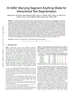 Hi-SAM: Marrying Segment Anything Model for Hierarchical Text
  Segmentation