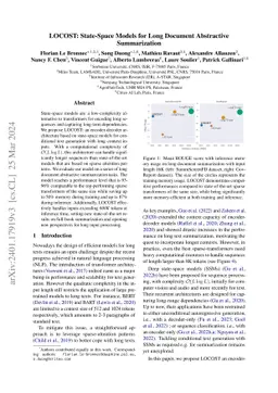 LOCOST: State-Space Models for Long Document Abstractive Summarization