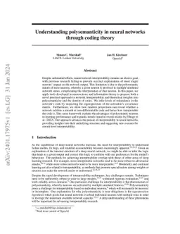 Understanding polysemanticity in neural networks through coding theory