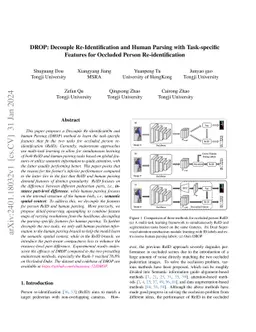 DROP: Decouple Re-Identification and Human Parsing with Task-specific
  Features for Occluded Person Re-identification