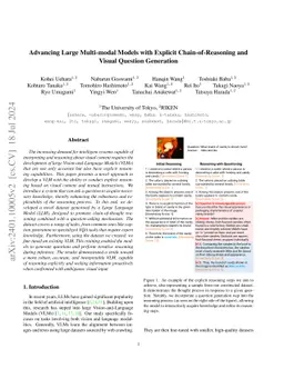 Advancing Large Multi-modal Models with Explicit Chain-of-Reasoning and
  Visual Question Generation
