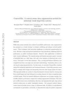 ContextMix: A context-aware data augmentation method for industrial
  visual inspection systems