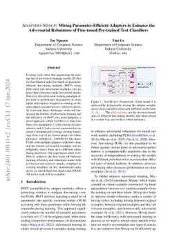 Adapters Mixup: Mixing Parameter-Efficient Adapters to Enhance the
  Adversarial Robustness of Fine-tuned Pre-trained Text Classifiers