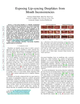Exposing Lip-syncing Deepfakes from Mouth Inconsistencies