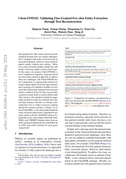 Chem-FINESE: Validating Fine-Grained Few-shot Entity Extraction through
  Text Reconstruction