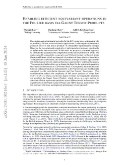 Enabling Efficient Equivariant Operations in the Fourier Basis via Gaunt
  Tensor Products