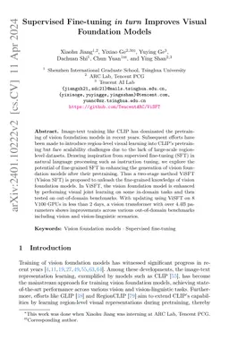 Supervised Fine-tuning in turn Improves Visual Foundation Models