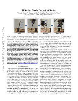 TEXterity: Tactile Extrinsic deXterity