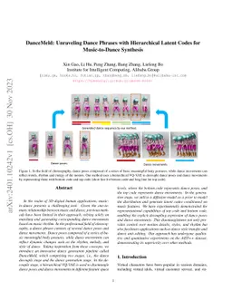 DanceMeld: Unraveling Dance Phrases with Hierarchical Latent Codes for
  Music-to-Dance Synthesis