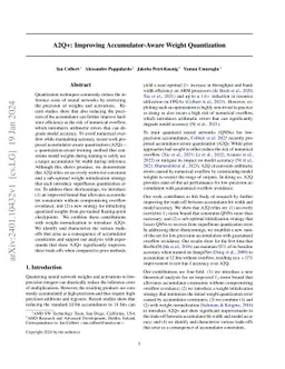 A2Q+: Improving Accumulator-Aware Weight Quantization