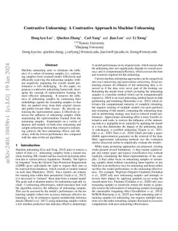 Contrastive Unlearning: A Contrastive Approach to Machine Unlearning