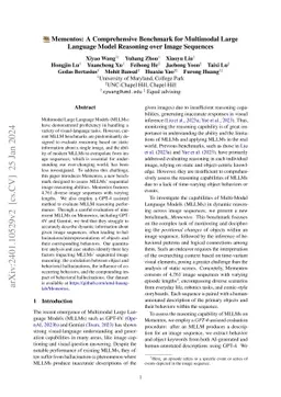 Mementos: A Comprehensive Benchmark for Multimodal Large Language Model
  Reasoning over Image Sequences