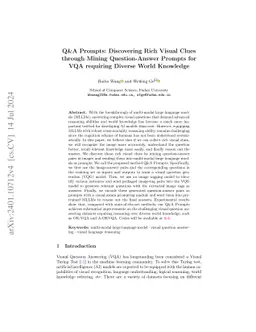 Q&A Prompts: Discovering Rich Visual Clues through Mining
  Question-Answer Prompts for VQA requiring Diverse World Knowledge