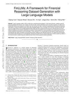 FinLLMs: A Framework for Financial Reasoning Dataset Generation with
  Large Language Models