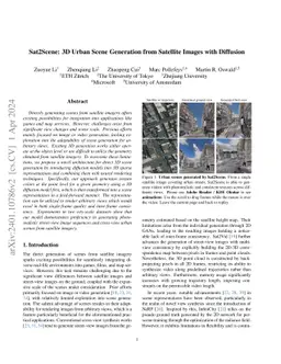 Sat2Scene: 3D Urban Scene Generation from Satellite Images with
  Diffusion