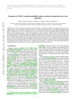 Estimation of AMOC transition probabilities using a machine learning
  based rare-event algorithm