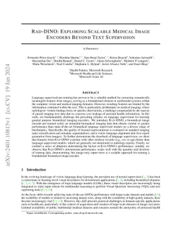 Exploring scalable medical image encoders beyond text supervision