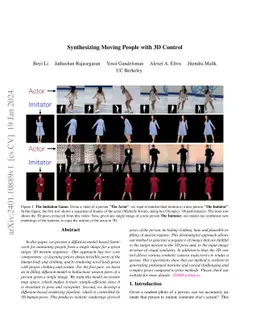 Synthesizing Moving People with 3D Control