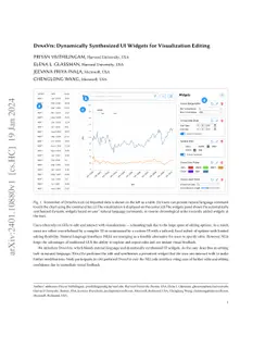 DynaVis: Dynamically Synthesized UI Widgets for Visualization Editing