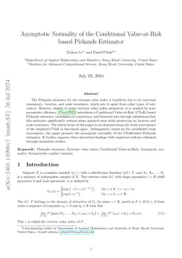 Asymptotic Normality of the Conditional Value-at-Risk based Pickands
  Estimator