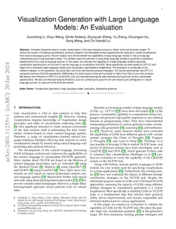 Visualization Generation with Large Language Models: An Evaluation
