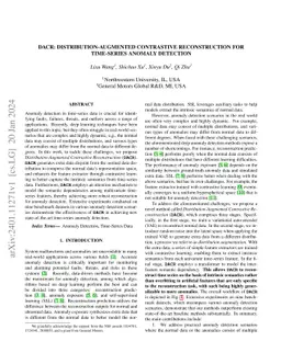 DACR: Distribution-Augmented Contrastive Reconstruction for Time-Series
  Anomaly Detection