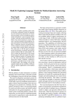 MedLM: Exploring Language Models for Medical Question Answering Systems